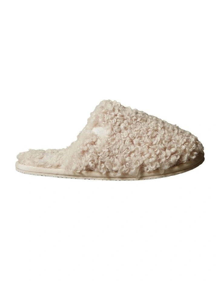 Faux Shearling Sherpa Slipper in Marshmallow image 1