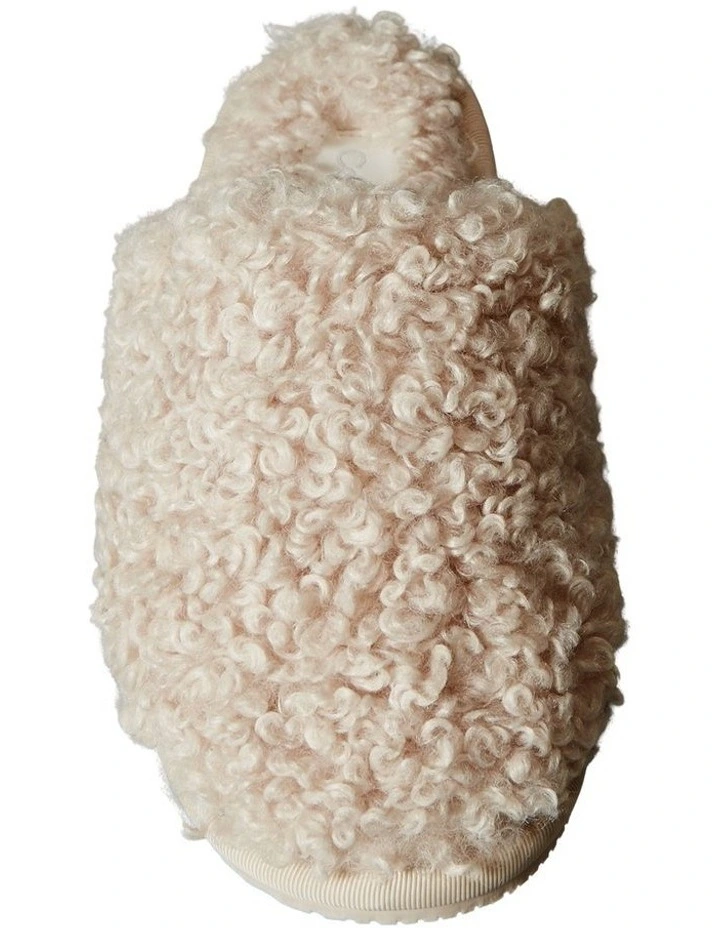 Faux Shearling Sherpa Slipper in Marshmallow image 5