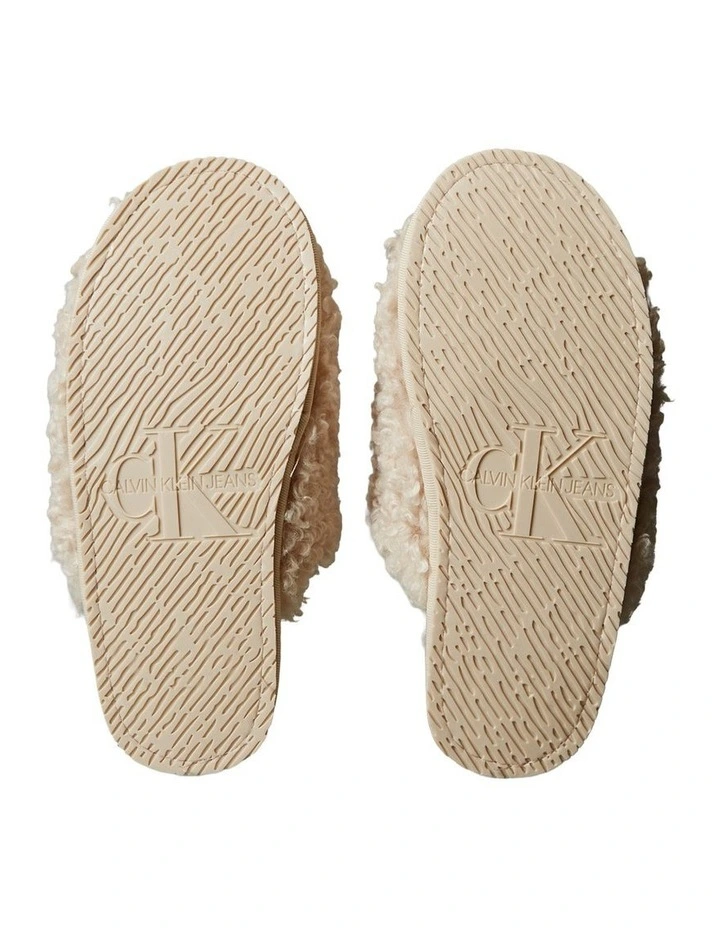 Faux Shearling Sherpa Slipper in Marshmallow image 6