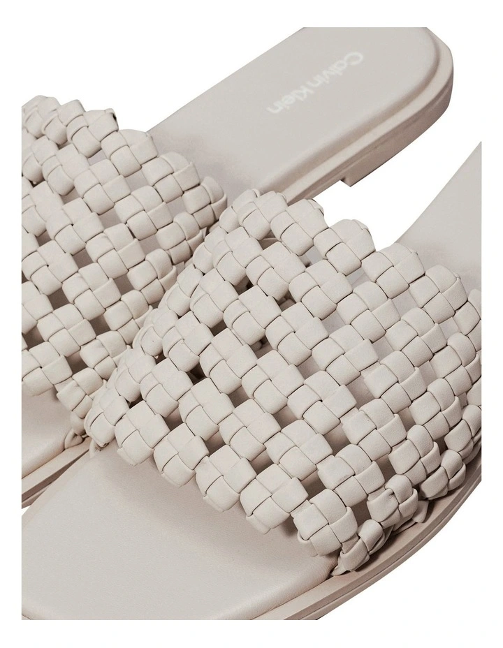 Braided Slide in Beige image 2