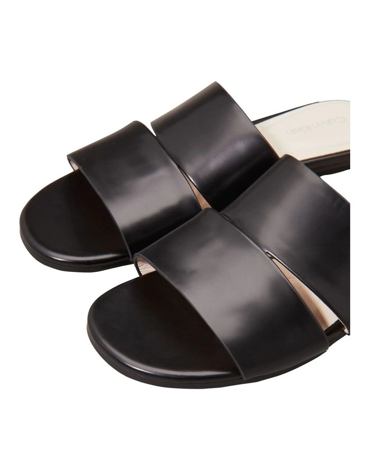 Leather Sandals in Black image 2