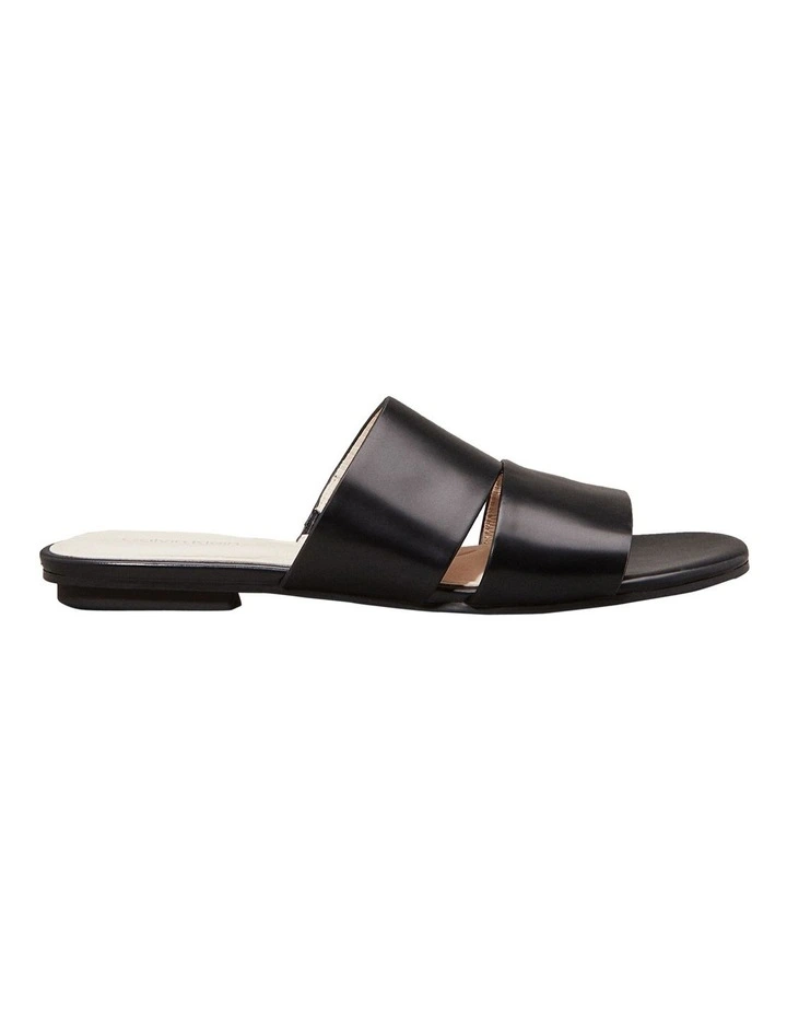 Leather Sandals in Black image 4