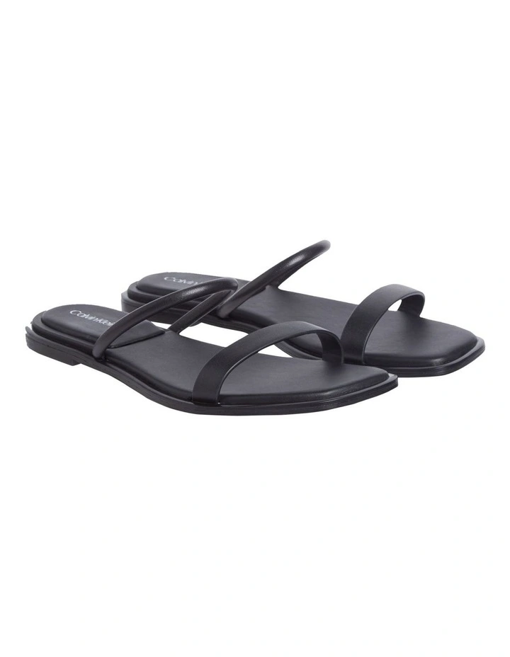 Leather Sandal in Black image 1