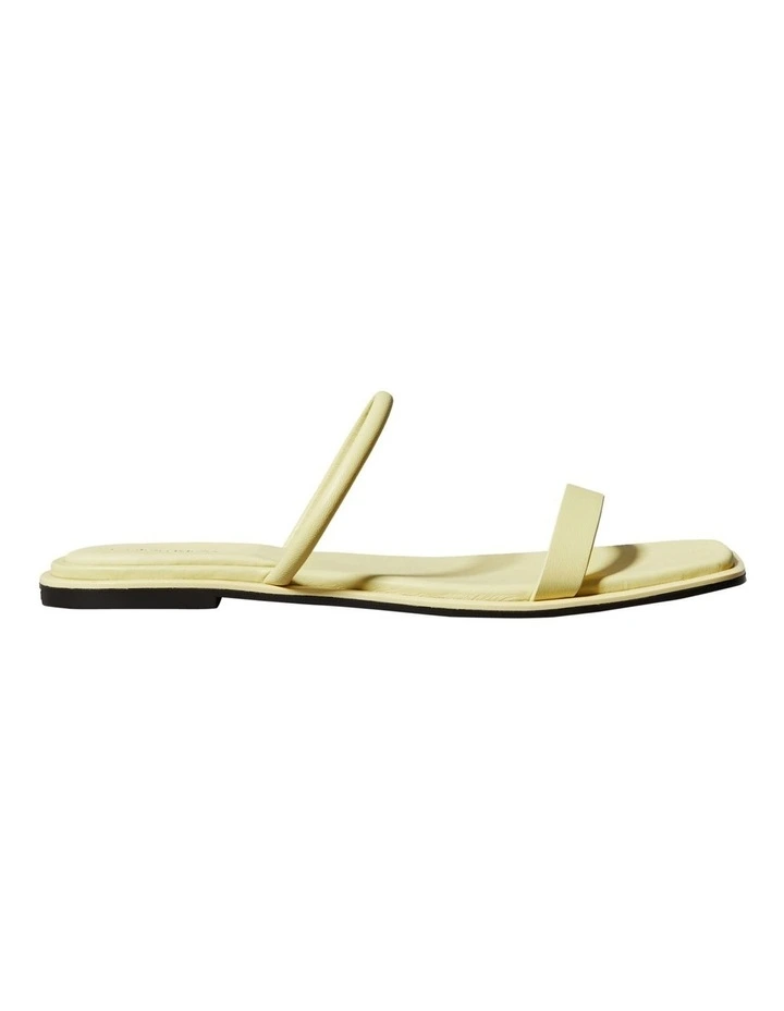 Leather Sandal in Yellow image 1