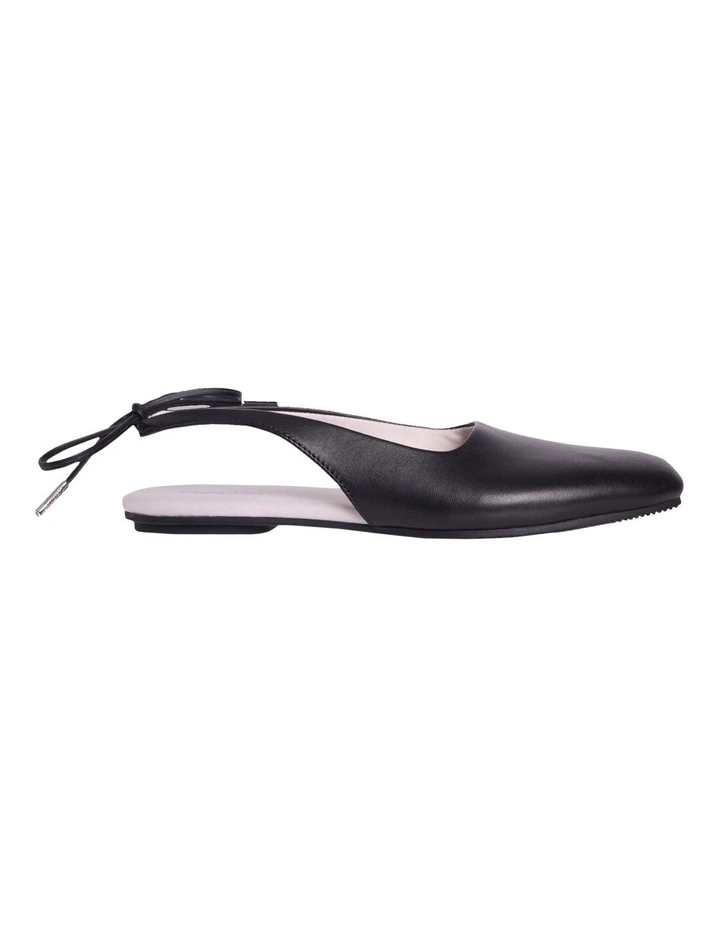 Slingback Ballerina Flats in Black image 2