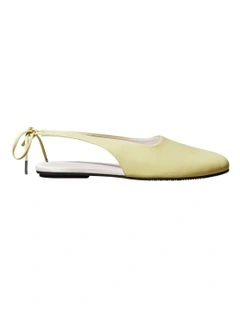 Slingback Ballerina Flats in Yellow