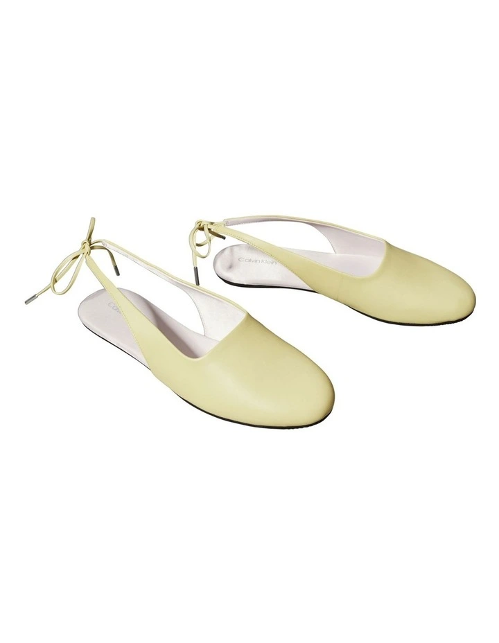 Slingback Ballerina Flats in Yellow image 2