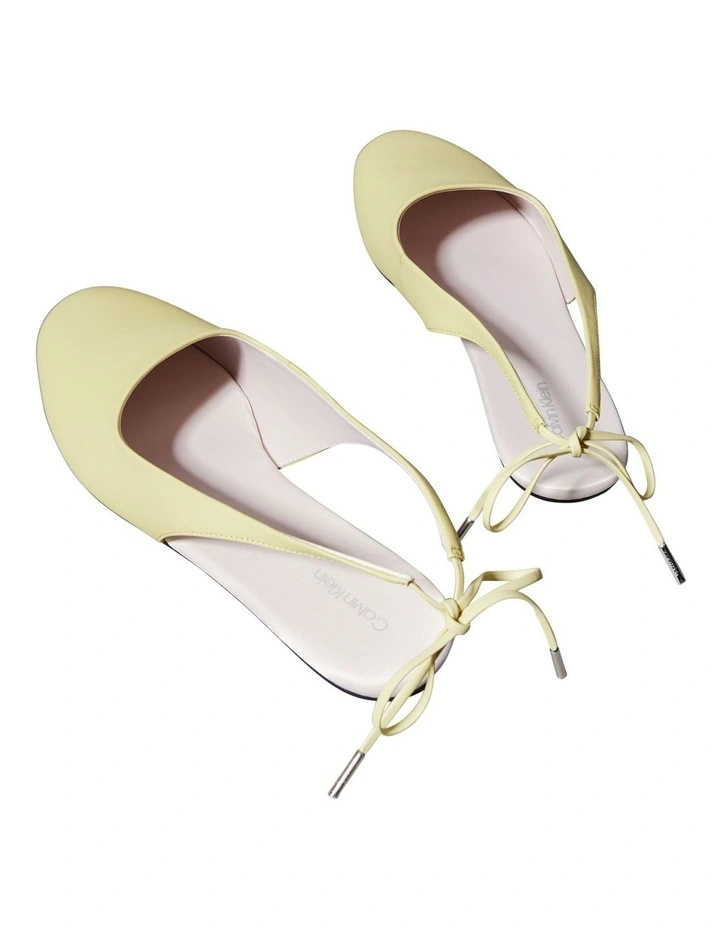 Slingback Ballerina Flats in Yellow image 3