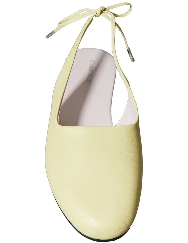 Slingback Ballerina Flats in Yellow image 4