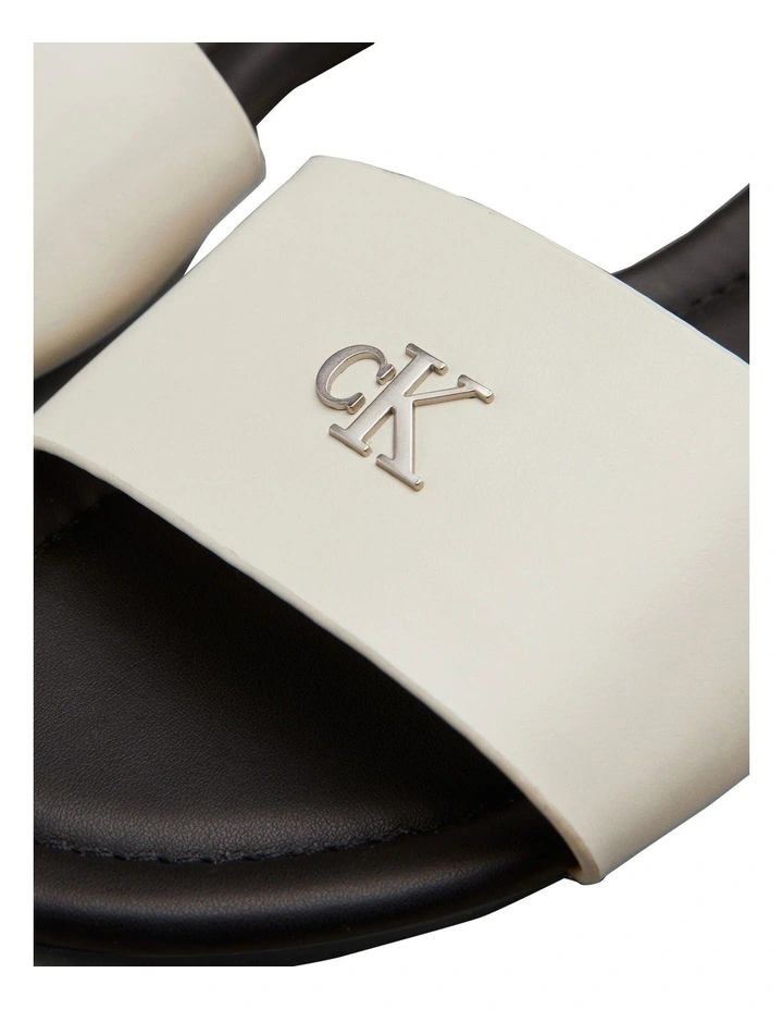 Faux Leather Slides in Multi image 3