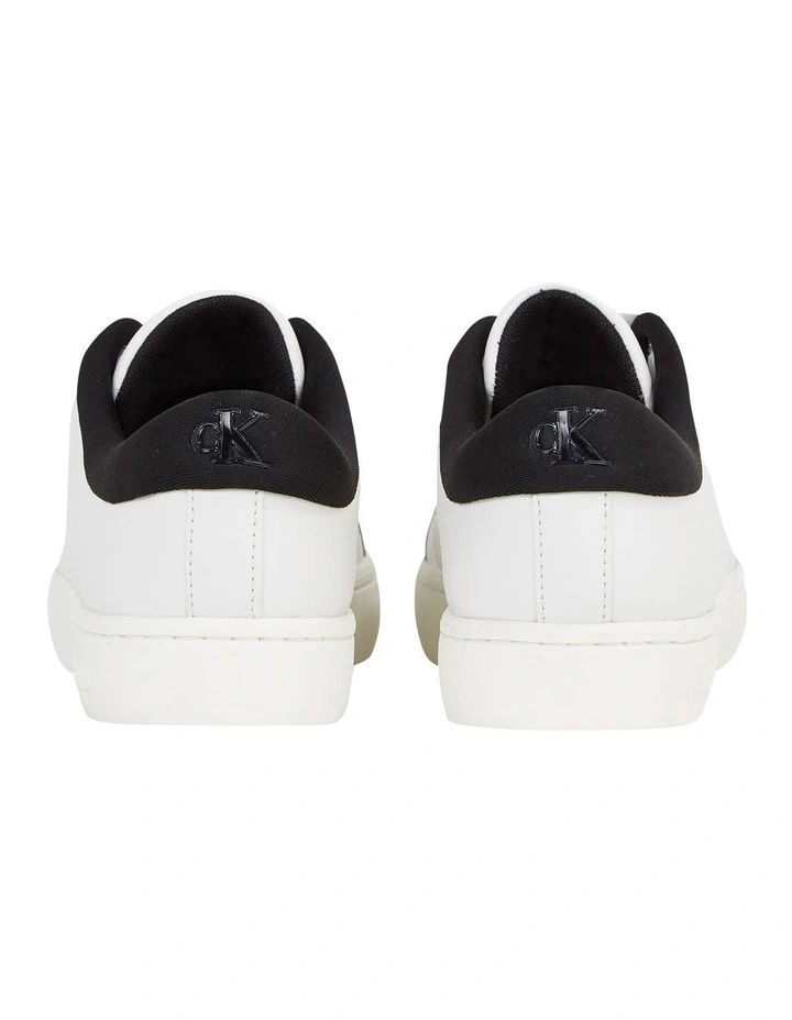 Leather Trainers in White image 3