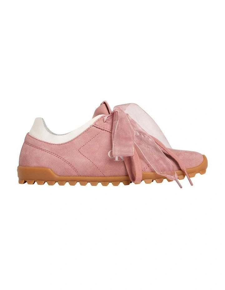 Low Profile Suede Runners in Blush image 1