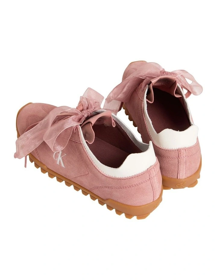 Low Profile Suede Runners in Blush image 3