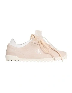 Low Profile Suede Runners in Light Cashew