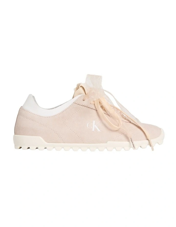 Low Profile Suede Runners in Light Cashew image 1