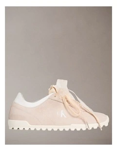 Low Profile Suede Runners in Light Cashew