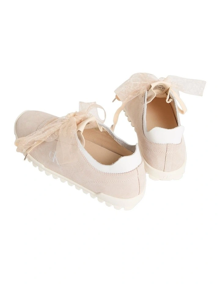 Low Profile Suede Runners in Light Cashew image 3