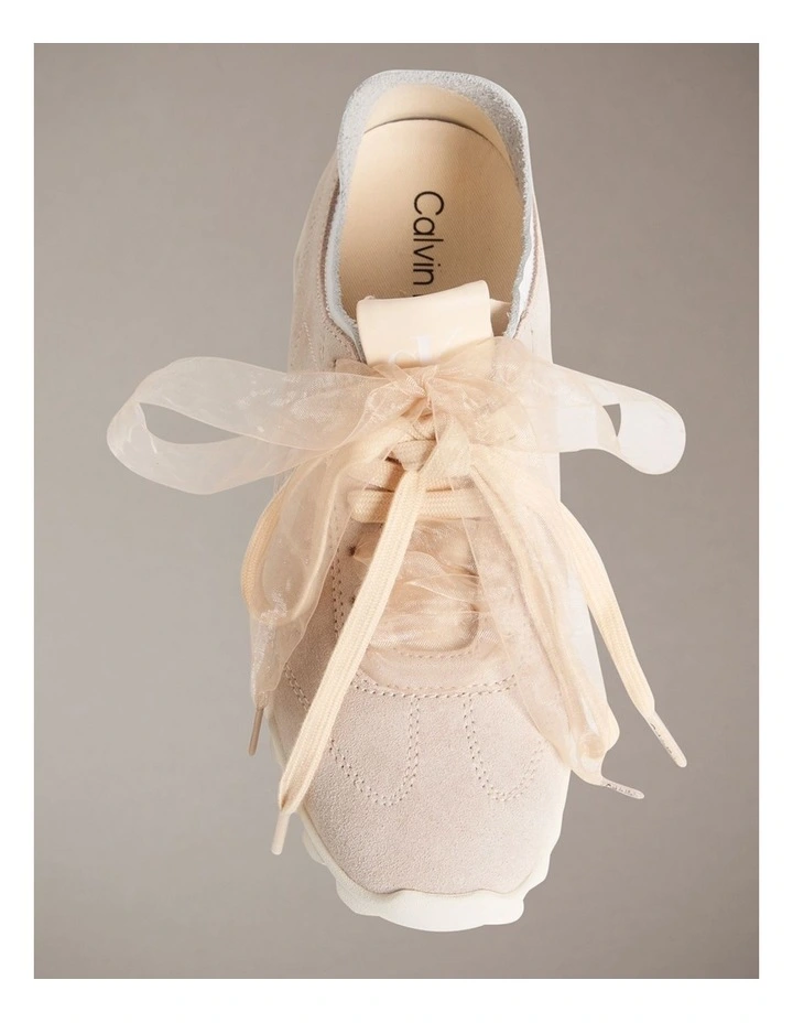 Low Profile Suede Runners in Light Cashew image 4