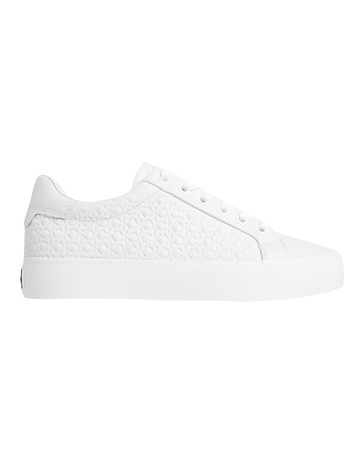 triple white sneakers