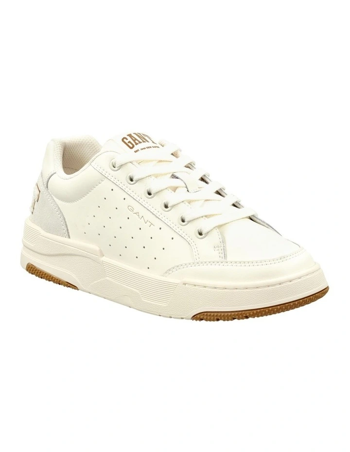 Ellizy Leather Sneaker in Off White image 4