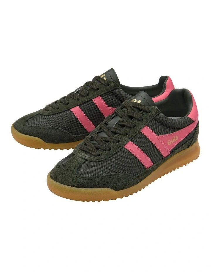 Tornado Trainer Shoe in Dark Khaki/Bubblegum image 3
