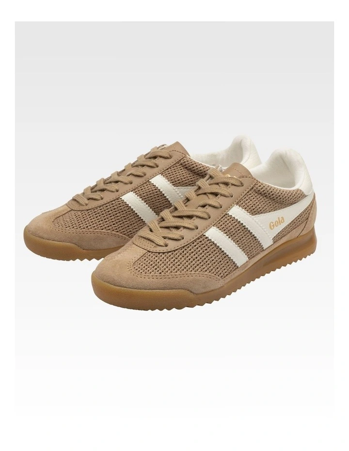 Tornado Zephyr Women's Trainer in Light Caramel and Off White image 3