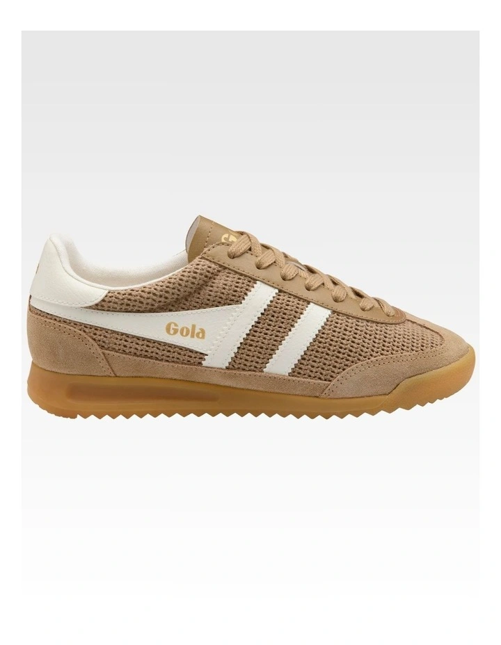 Tornado Zephyr Women's Trainer in Light Caramel and Off White image 4