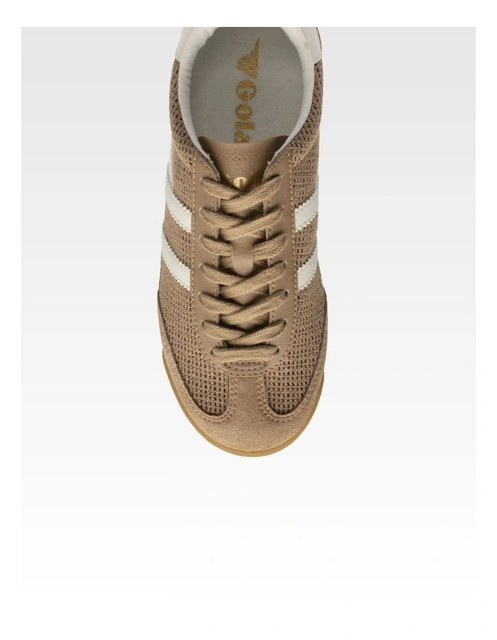 Tornado Zephyr Women's Trainer in Light Caramel and Off White image 5