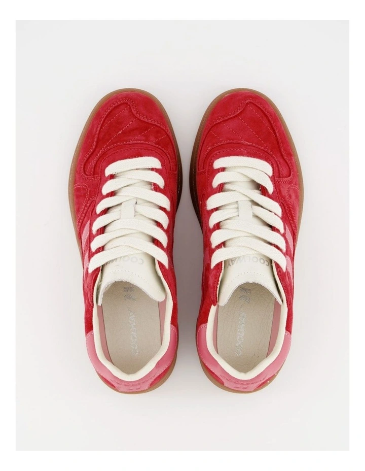 Goal Suede Sneaker in Red Love image 3
