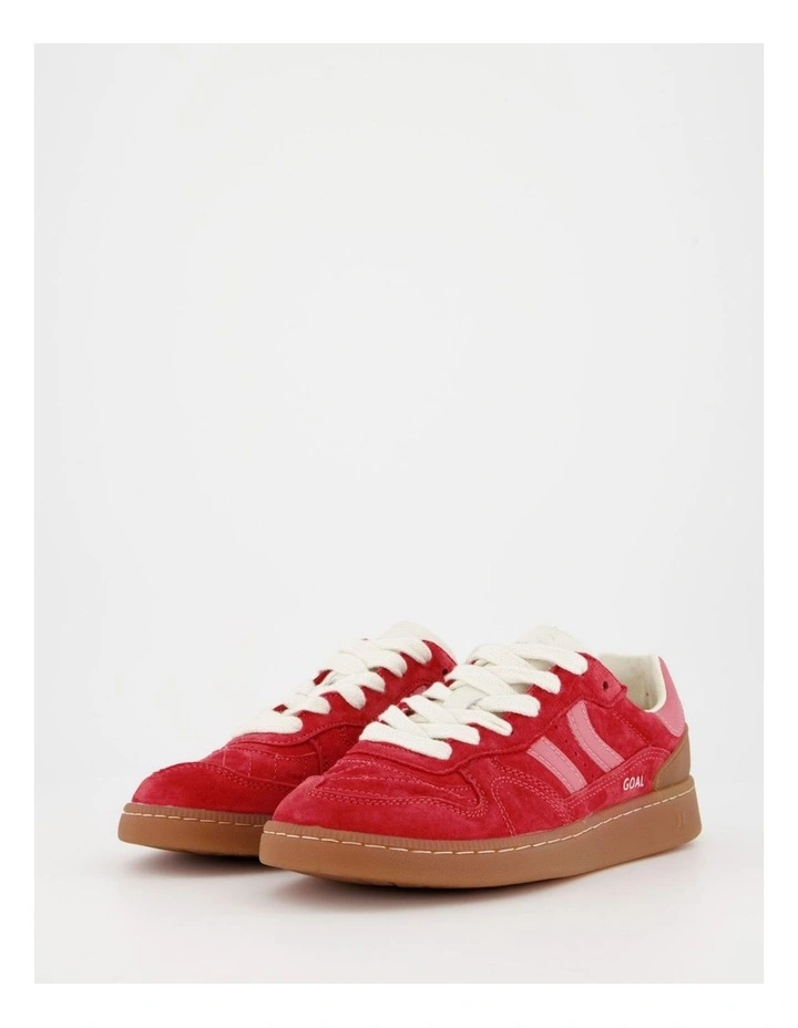 Goal Suede Sneaker in Red Love image 4