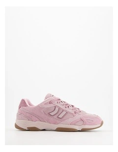 Smoke Sneaker in Blush Velvet