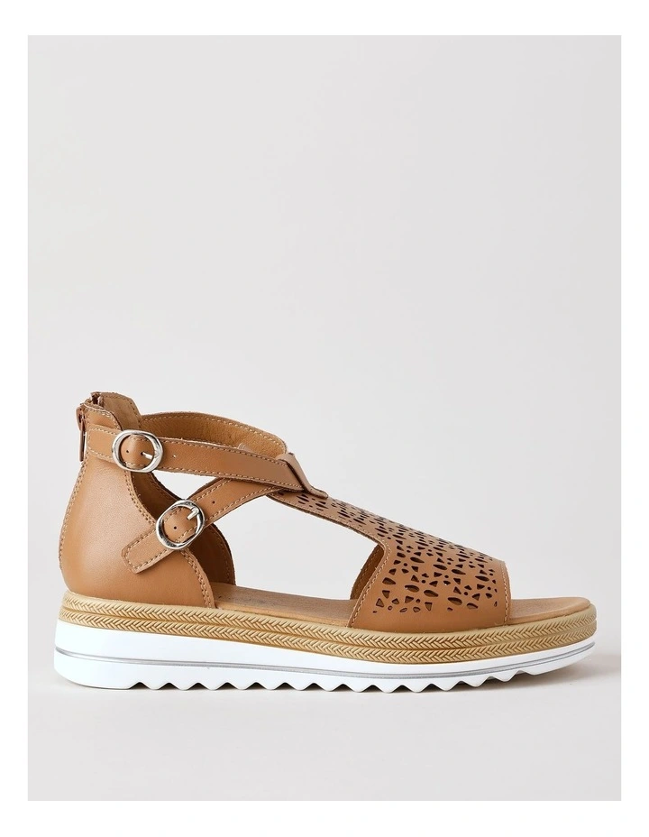 Eloise Sandal in Black Leather image 1