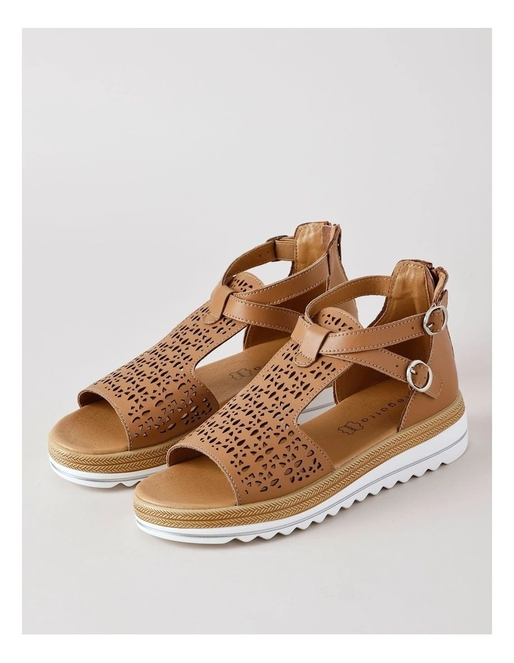 Eloise Sandal in Black Leather image 2