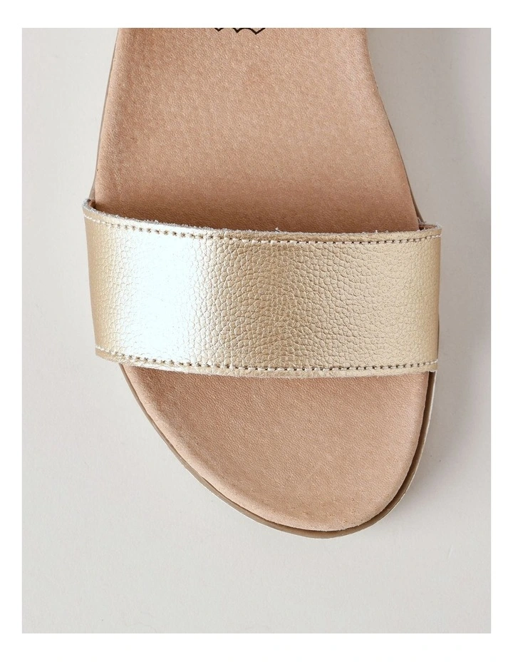 Nancy Sandal in Gold Leather image 5