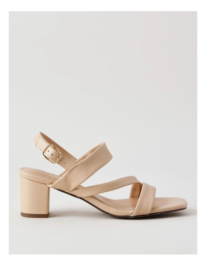 Beatrix Sandal in Nude Leather image 1
