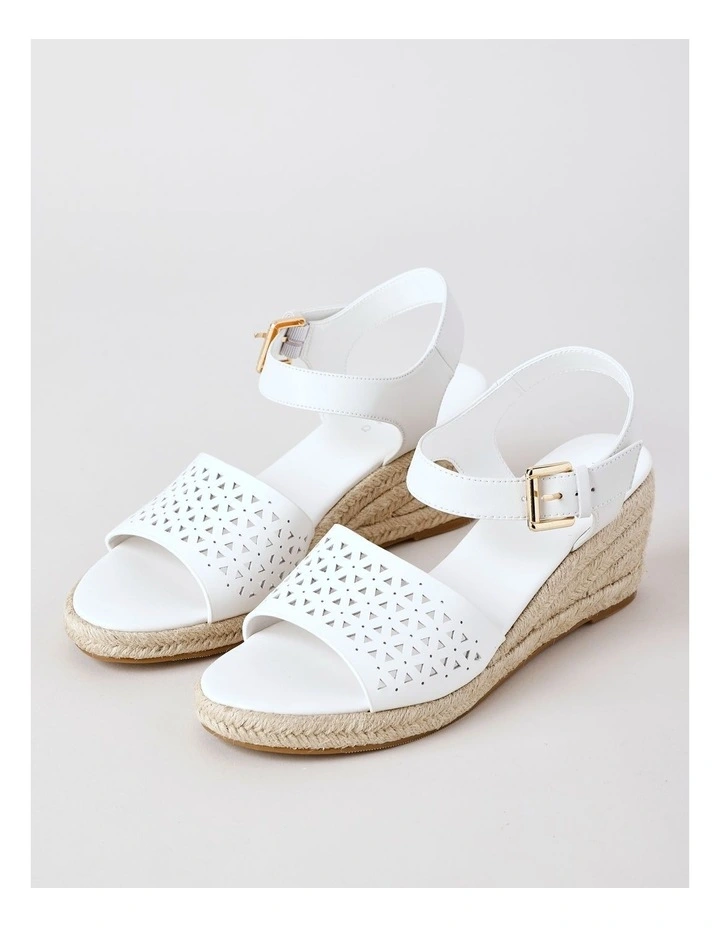 Peta Sandal in White Leather image 1