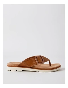 Tara Sandal in Tan Leather