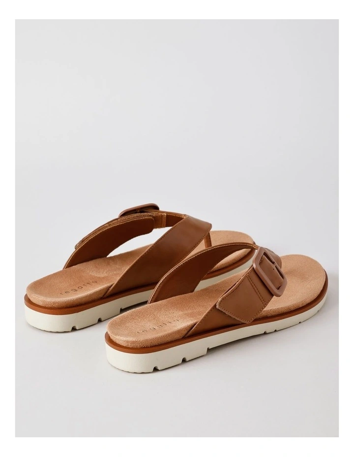 Tara Sandal in Tan Leather image 5
