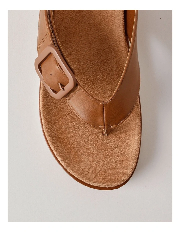 Tara Sandal in Tan Leather image 6