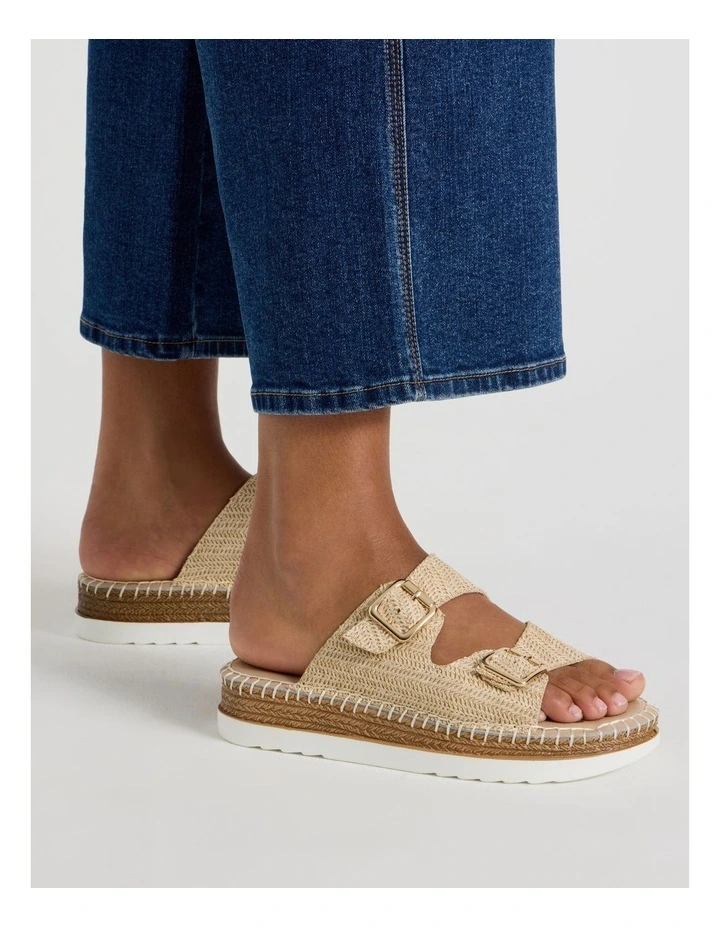 Raiyne Sandal in Natural Raffia image 2