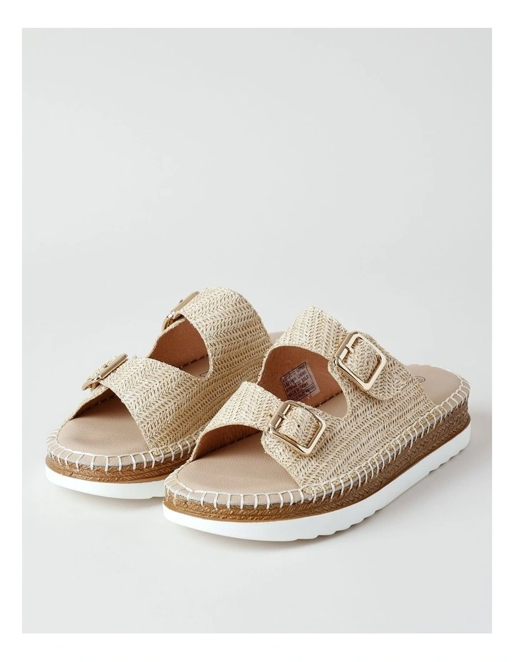 Raiyne Sandal in Natural Raffia image 3