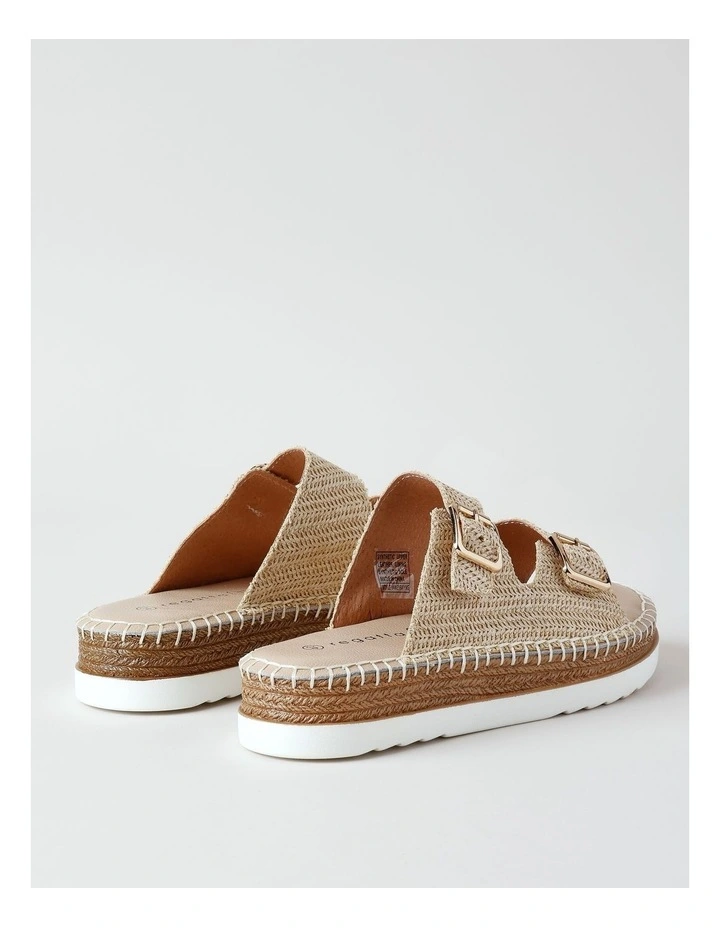 Raiyne Sandal in Natural Raffia image 4