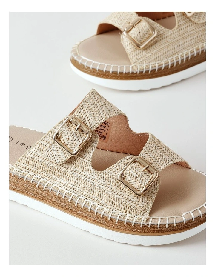 Raiyne Sandal in Natural Raffia image 5