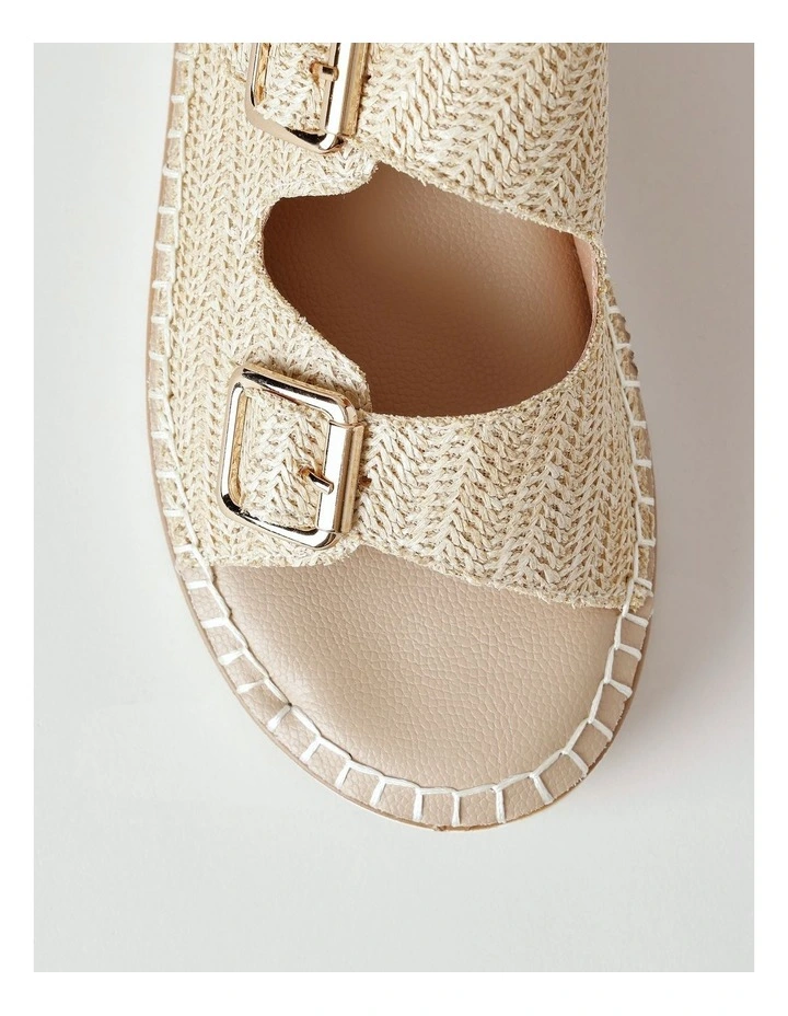 Raiyne Sandal in Natural Raffia image 6