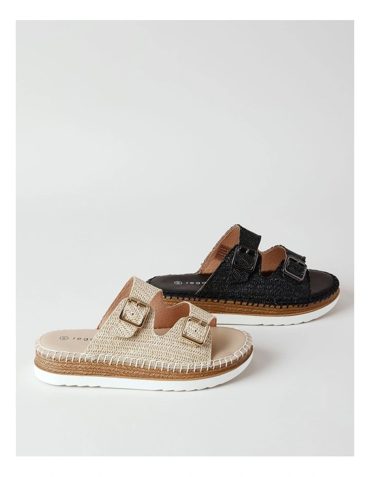 Raiyne Sandal in Natural Raffia image 7