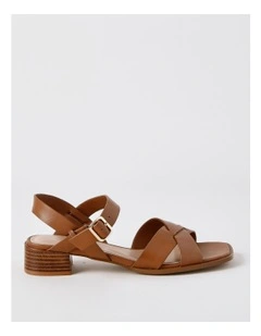 Kristin Sandal in Tan Leather