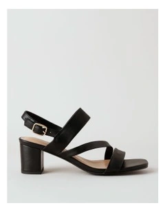 Beatrix Sandal in Black Leather