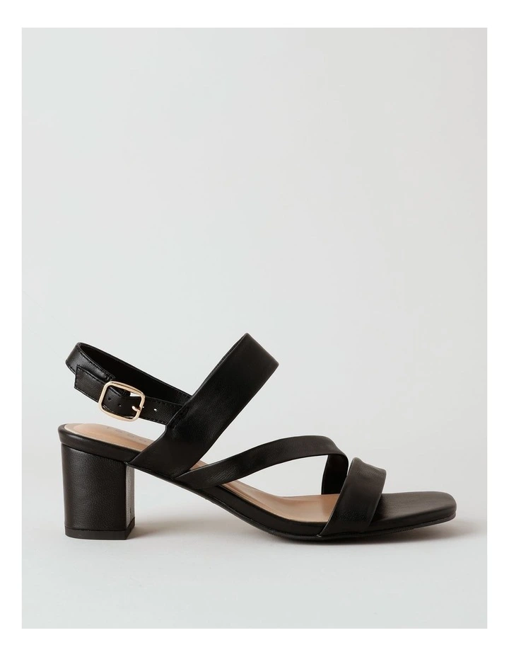 Beatrix Sandal in Black Leather image 1