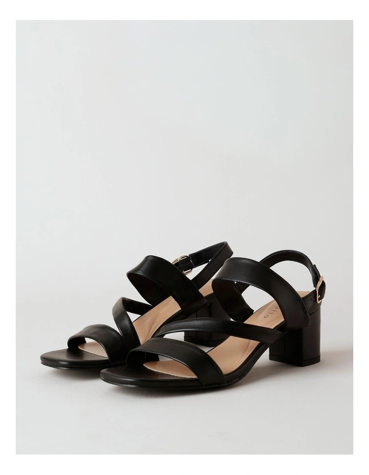 Beatrix Sandal in Black Leather image 2