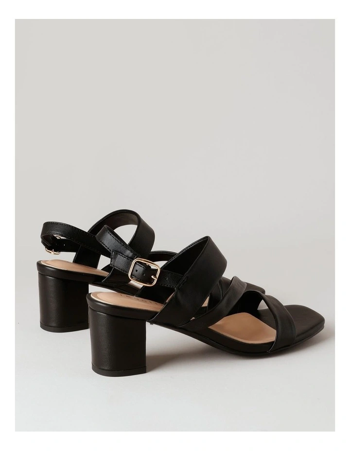 Beatrix Sandal in Black Leather image 4